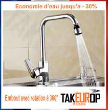 Embout 360 degre de robinet Aérateur - Economie d'eau - Economiseur pivotant 