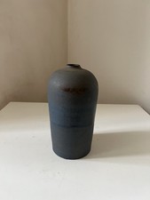 Vase soliflore en grès bleu