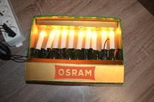 Ancienne guirlande électrique OSRAM sapin Noël 10 lampes  bougies