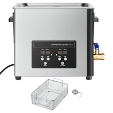 Uimoso Nettoyeur à ultrasons 10 L avec panier de nettoyage et affichage 180 W