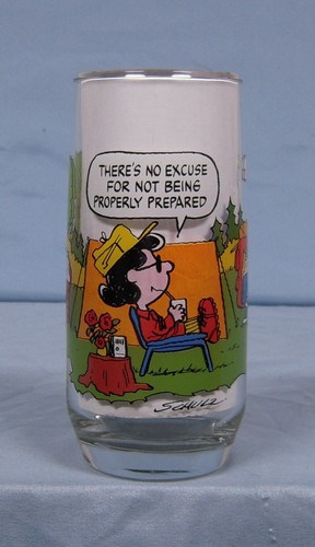 Camp snoopy collection - snoopy, glass