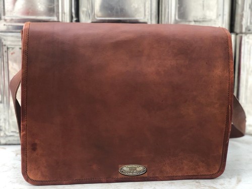 Cuir véritable messager - cuir,