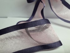Ruban organza bord satiné