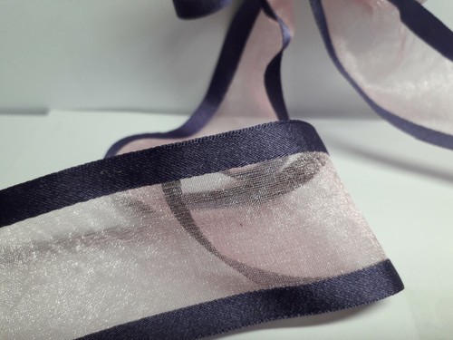 Ruban organza bord satiné