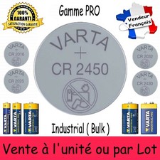 Piles CR2450 VARTA 3V Dispo aussi : 2016 2025 2032 2430 LR03 LR6 LR14 LR20 6LR61