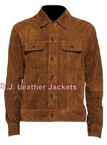 Men fashion cow suede brown - cow,