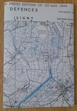 Carte para US WW2 1944 Isigny