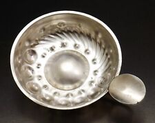 CHRISTOFLE ANCIEN TASTEVIN TASSE DE DEGUSTATION A VIN EN METAL ARGENTE