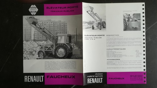 Prospectus tracteur matériels