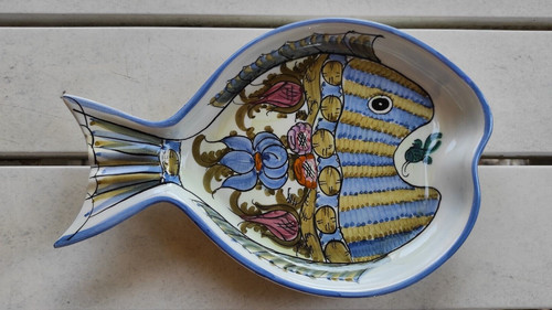Assiette grecque signée n - assiette, k.n