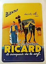 PLAQUE PUBLICITAIRE RICARD LA