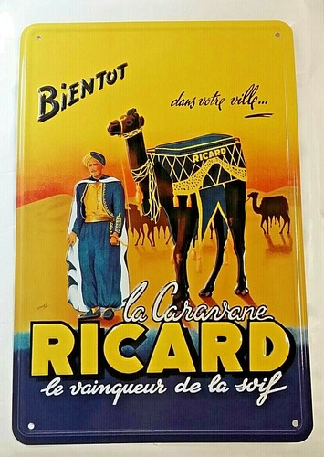 Plaque publicitaire ricard - plaque, la