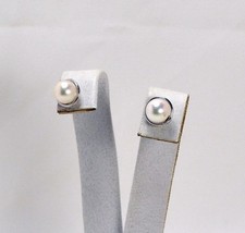 Boucles D'Oreilles or Blanc 18