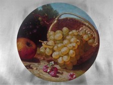 ( 869 ) TRÈS BELLE ASSIETTE AUX FRUITS EN PORCELAINE DE LIMOGES CRÉATION ATHÉNA