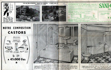 PARIS (XII°) ACCESSOIRES & APPAREILS SANITAIRES "SANI-CENTRAL" Tract en 1953