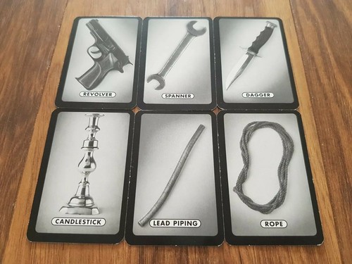 Cartes armes cluedo super - x,