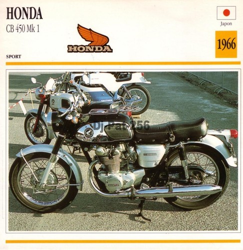 Fiche moto honda 450 mk - fiche, 1