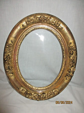 SUPERBE Cadre Régence XVIII en bois sculpté main doré a la feuille d'or  + verre