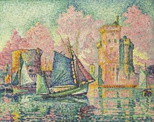 SIGNAC La ROCHELLE Rsap-REPRODUCTION 40x60cm d'un TABLEAU
