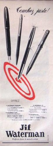 Publicité waterman jif - waterman,