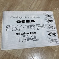 Ossa moto 250 TR 74 MAR trial catalogue liste pièce détachée