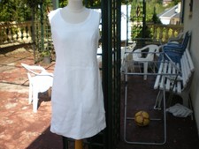 robe femme blanche en nid abeille en taille 40