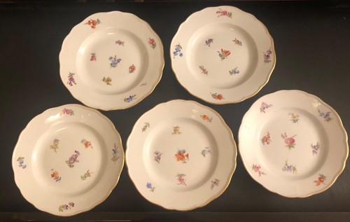 Five meissen porcelain - meissen, small