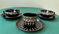 3 Tasses anglaises émaillées