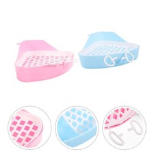  2 Pcs Bac Litière Lapin Petites Toilettes Pour Animaux De Compagnie