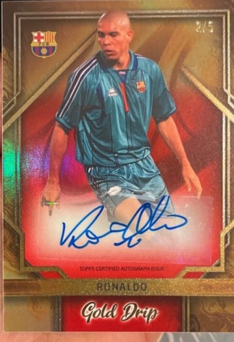Ronaldo topps auto gold - auto,