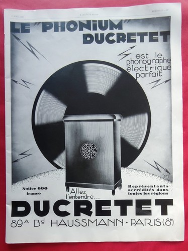 Publicité presse 1929 tsf - de,