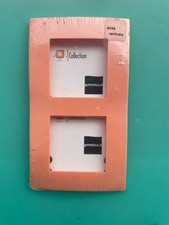 Plaque 2 postes verticale 45x