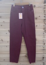 NWT Misguided Denim riot high rise mom jeans Red Size 0