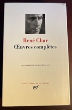Pleiade RENE CHAR œuvres