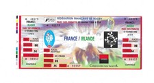 RARE / TICKET BILLET MATCH - RUGBY : FRANCE - IRLANDE IRELAND 1996 SPORT CONCERT