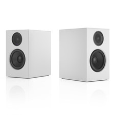 Audio Pro A28 Enceintes Bibliothèque – 2×75 W Son Puissant–Audio Multiroom–Blanc