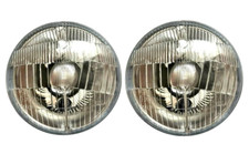 2X Rond Métal Chrome H4 Phare