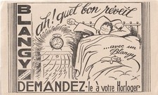 Buvard réveil Blangy "demandez le a votre Horloger"