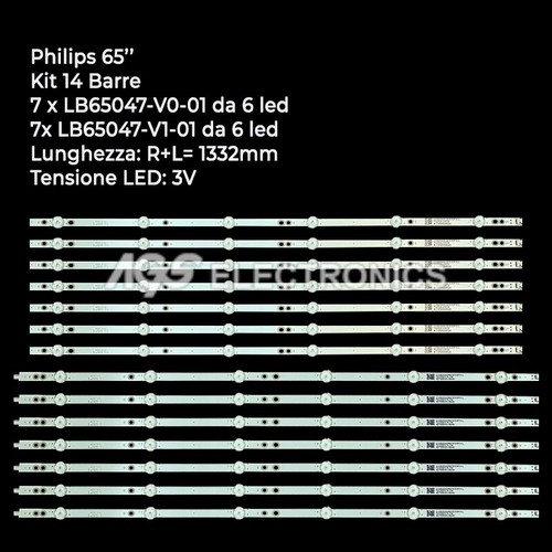 Kit barres bande tv - kit, led