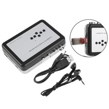Lecteur de cassettes portable 2-en-1 Convertisseur de cassettes USB Ruban
