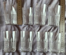 Baccarat : Lot de 8 verres "