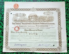 Royaume Uni - Siège Londres - Déco Secteur du Pétrole Célèbre Cie SHELL de 1927