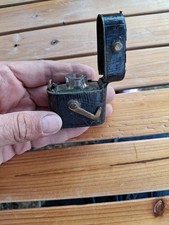 encrier de voyage Ancien Cuir Petit Manque De Cuir