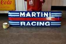 Grande plaque émaillée MARTINI Racing Porsche enamel sign emailschild