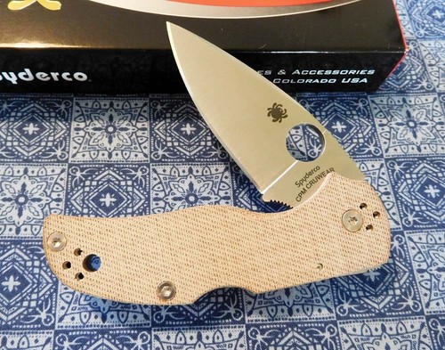 Spyderco new 41mpcw5 brown - spyderco,