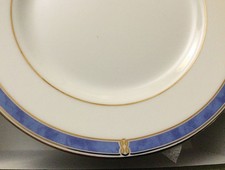  Assiettes à pain Christofle Modèle Océana bleu 16Cm de diamètre