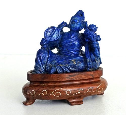 Chine statuette lapis - statuette, lapis-lazuli