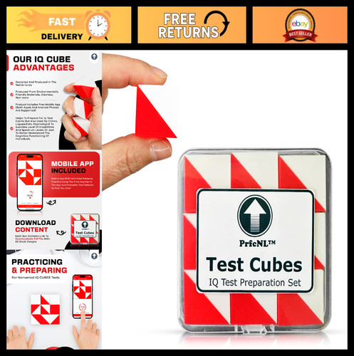 Test cubes red white - &,