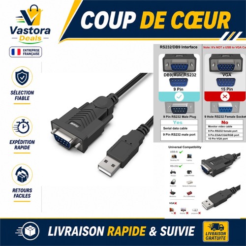 Benfei câble usb vers - vers, série