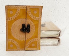 11.4X15.2cm Indien Fait à la Main Mandala Design sans Acide Papier Voyage Cuir